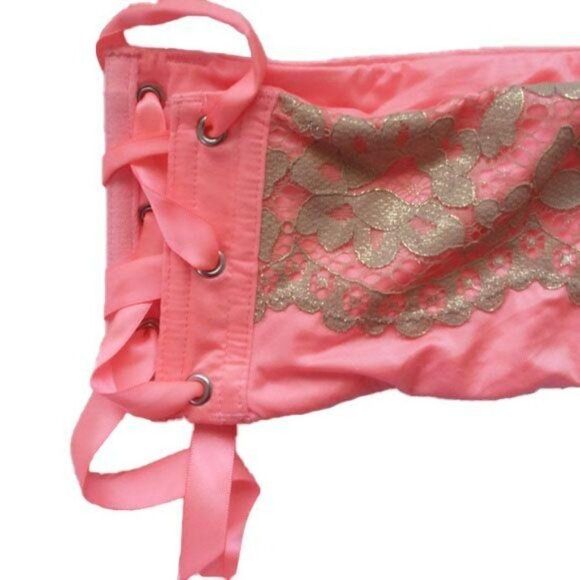 NWT VS Waist Cincher Garter M/L Satin/Lace - Picture 8 of 9